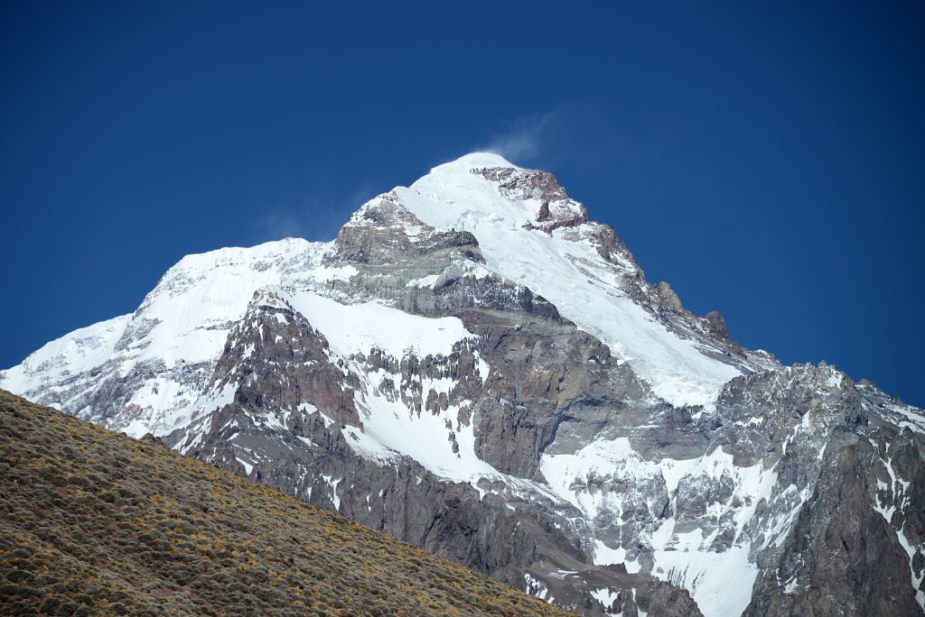 10 First Full View Of Aconcagua East Face From 3625m In The Relinchos Valley Between Casa de Piedra And Plaza Argentina Base Camp